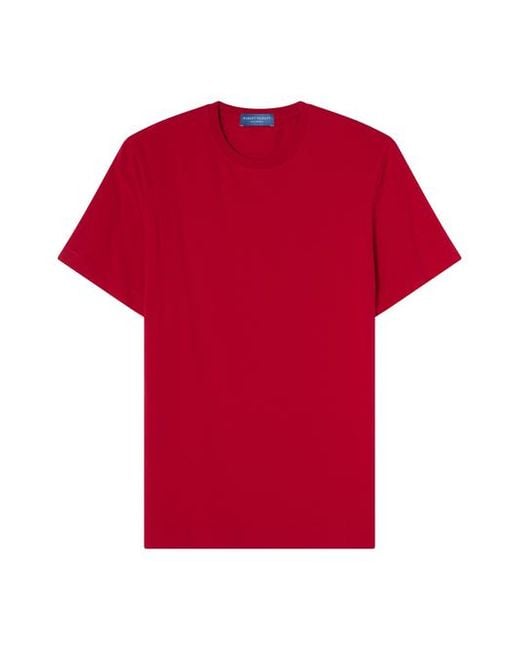 Robert Talbott Red Stretch Jersey Dean Tee for men