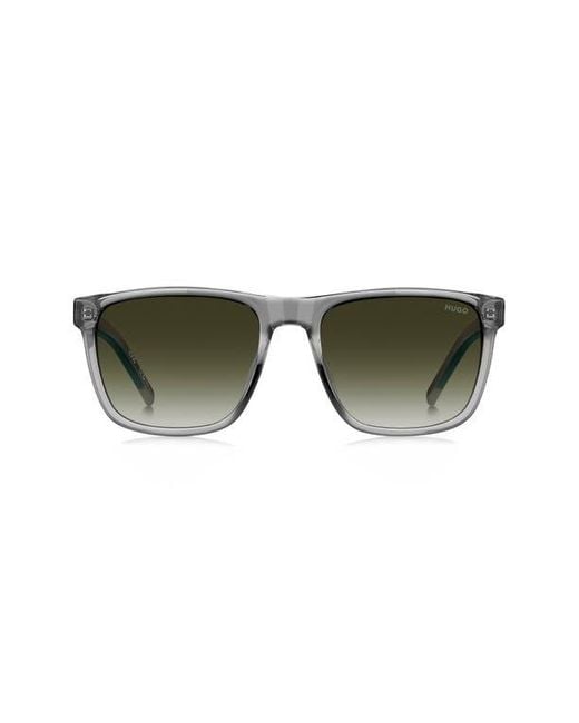 HUGO Green 56Mm Gradient Rectangular Sunglasses for men