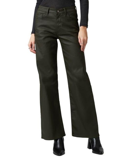 Mavi Black Alena Coated Wide Leg Jeans
