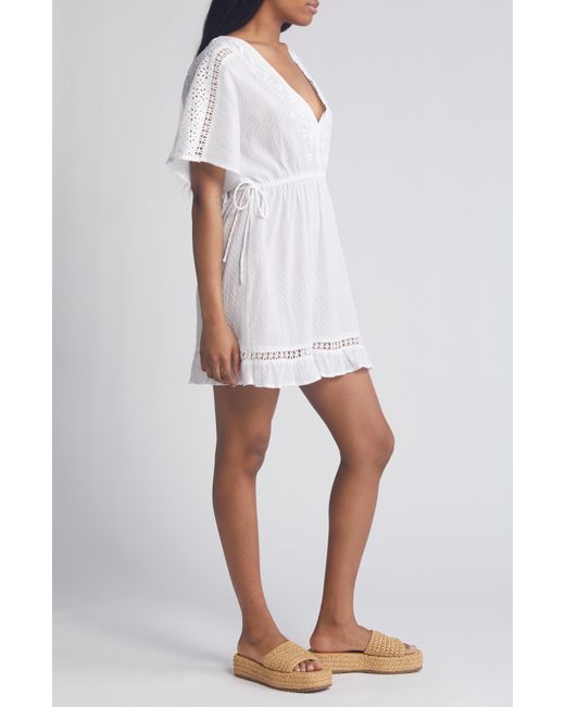 Topshop white hotsell embroidered dress