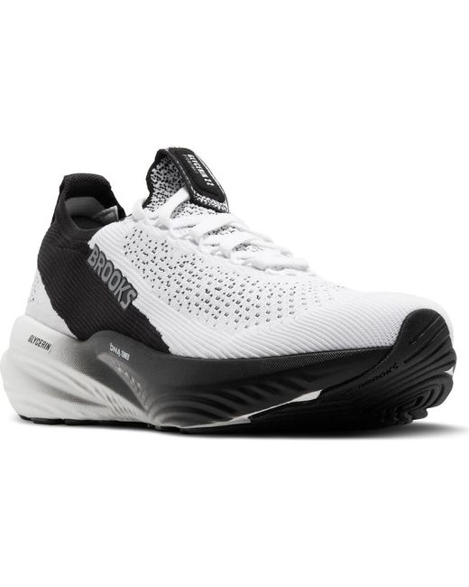Brooks White Glycerin Stealthfit 22 Running Shoe