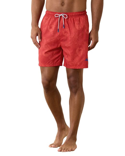 Tommy Bahama Naples Keep It Frondly Swim Trunks in Red for Men Lyst