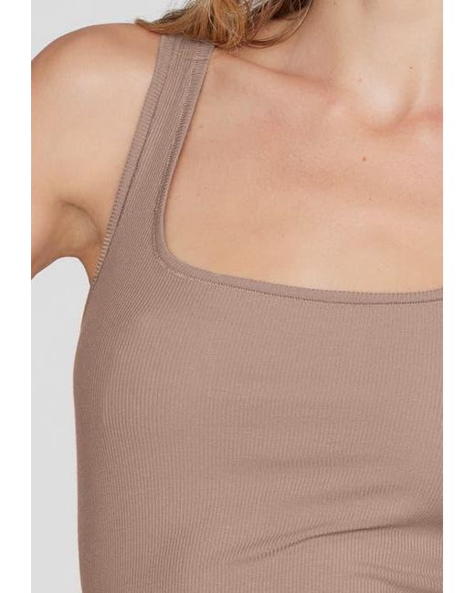 CUUP Brown The Square Neck Tank