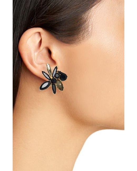 Carolina Herrera Crystal Cluster Stud Earrings in Black Lyst