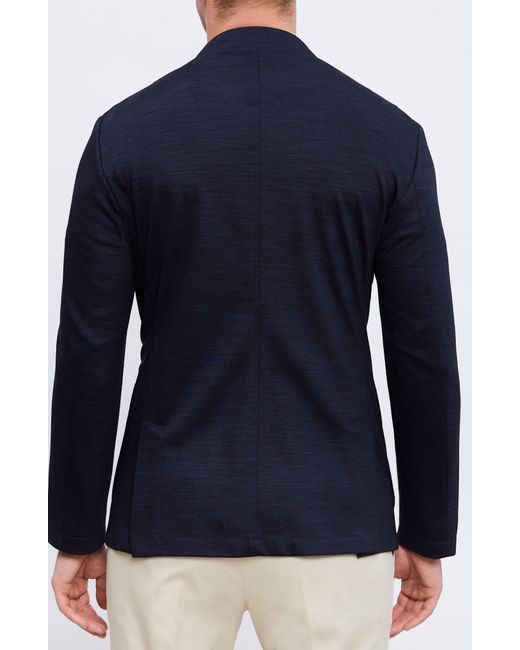 Emanuel Berg Blue Premium Stretch Jersey Blazer for men