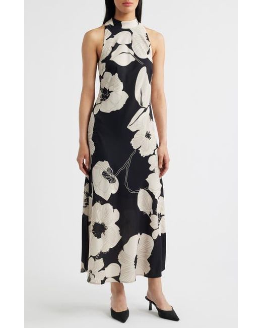 sam edelman dresses Botanical Embroidered Midi Dress, 10 / Black tailored fit that moves with you Sam Edelman Embroidered Floral Sequin