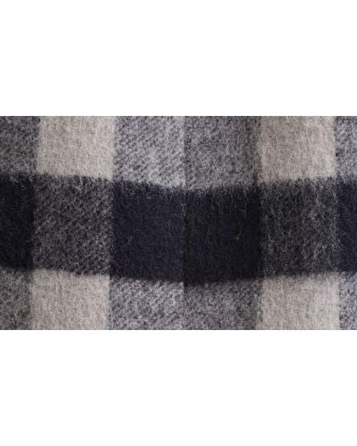 Rick Owens Black Museum Check Wool Coat