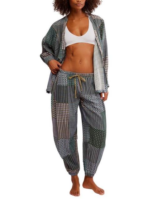 Free People Gray Night After Night Pajama Pants
