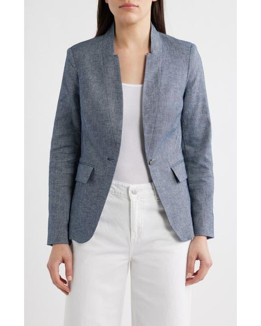 Halogen® Blue One-Button Blazer