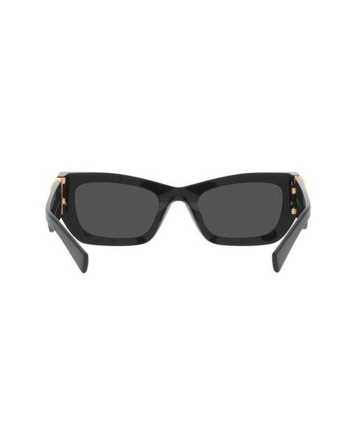 Miu Miu Gray 53Mm Rectangular Sunglasses