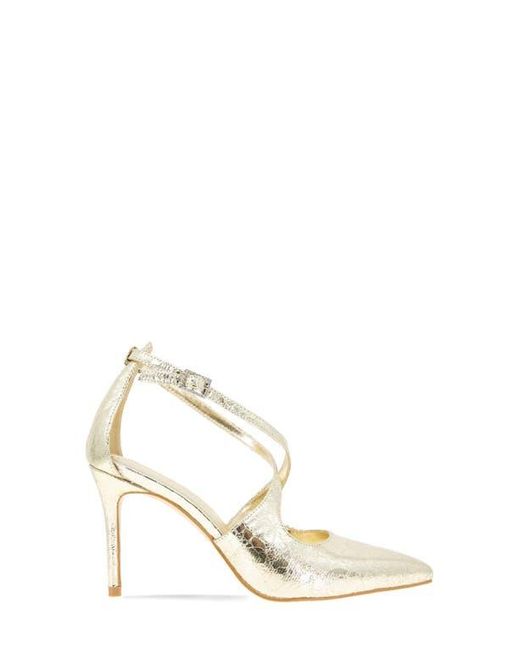 BCBGMAXAZRIA Metallic Bromi Ankle Strap Pump