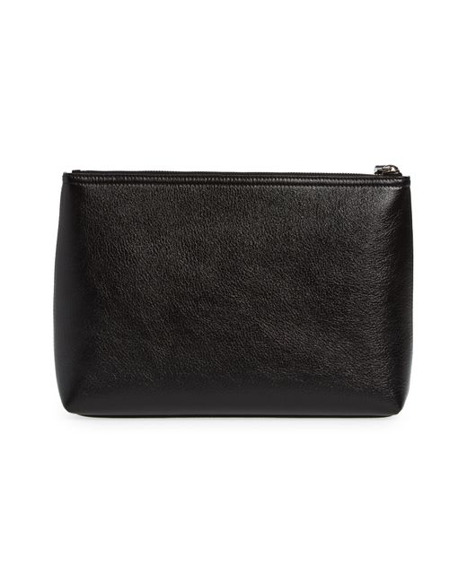 Givenchy Black Voyou Leather Travel Pouch