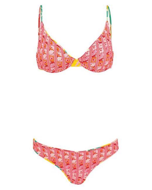 Maaji Pink Dream Garden Sublimity Reversible Bikini Bottoms