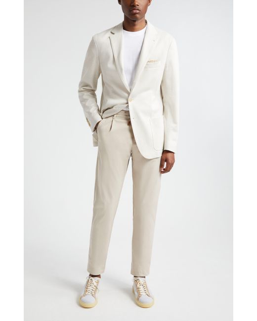 Eleventy White Linen & Cotton Sport Coat for men