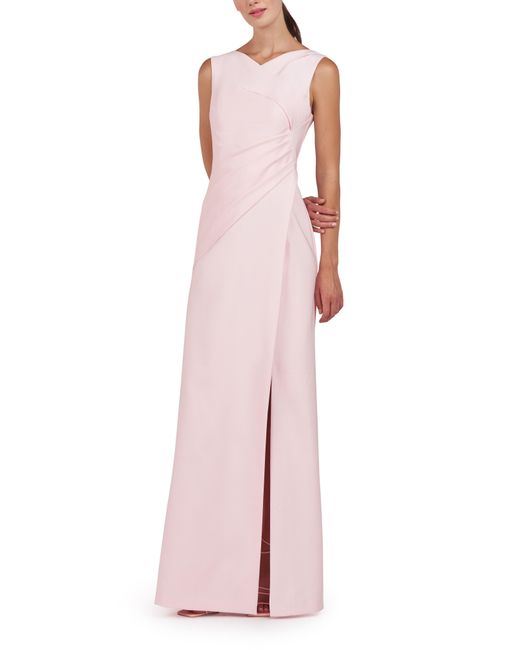 Kay Unger Pink Nicolette Sleeveless Sheath Gown