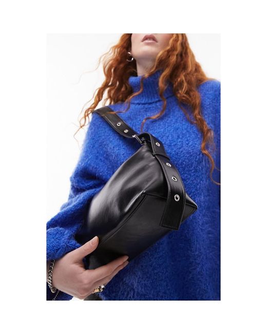 Black shoulder bag topshop hotsell