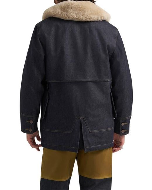 Wrangler Black Filson X Genuine Shearling Collar Packer Jacket for men