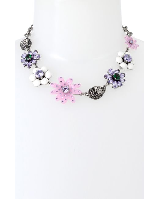Kurt Geiger Multicolor Eagle And Daisy Statement Necklace