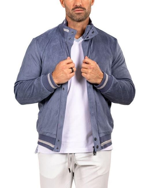 Maceoo Blue Bomber Jacket for men