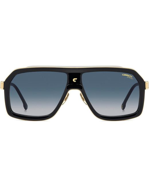 Carrera Blue 60Mm Gradient Rectangular Sunglasses for men