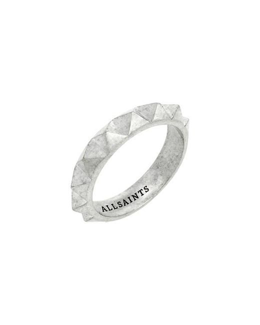 AllSaints Multicolor Square Stud Ring for men