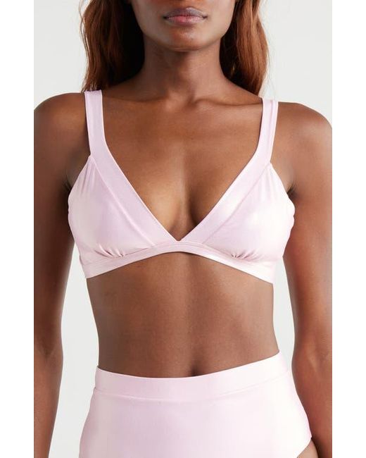 BOAMAR White Aleida Triangle Bikini Top