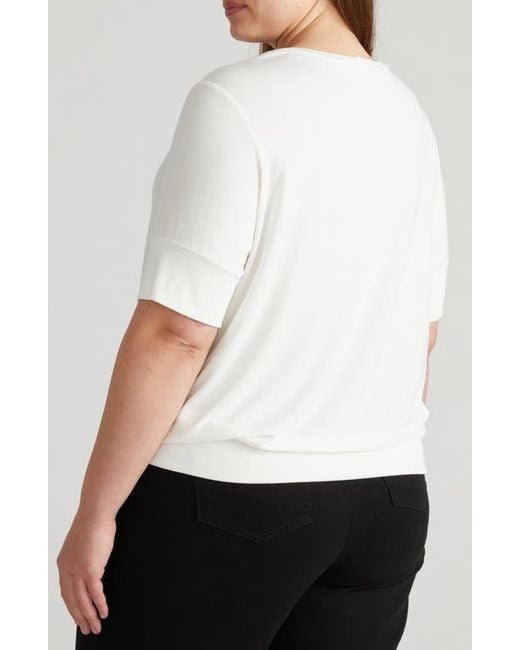 UNIVERSAL STANDARD White Aimee Knit Top