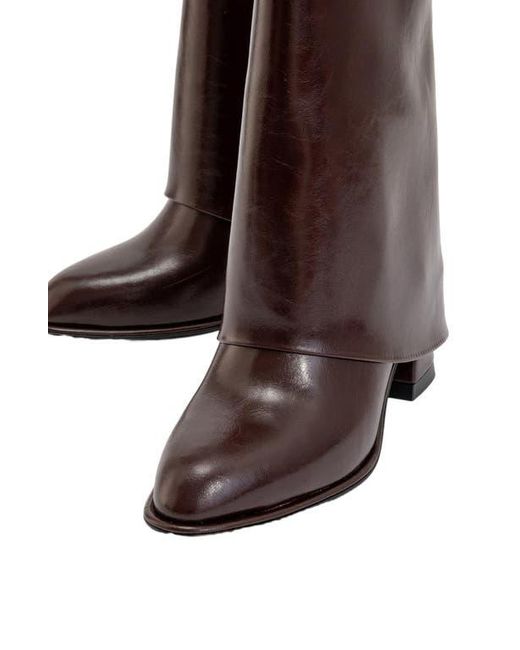 Prologue Shoes Brown Ellas Chunky Heel Boot