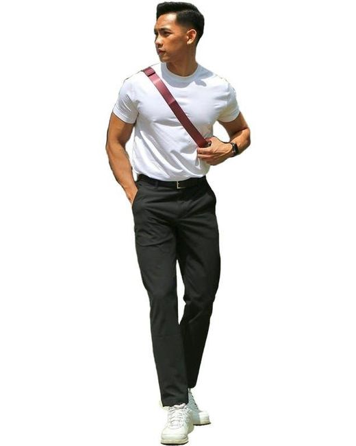 Fabletics Black The Don 5-Pocket Pant Classic Fit for men