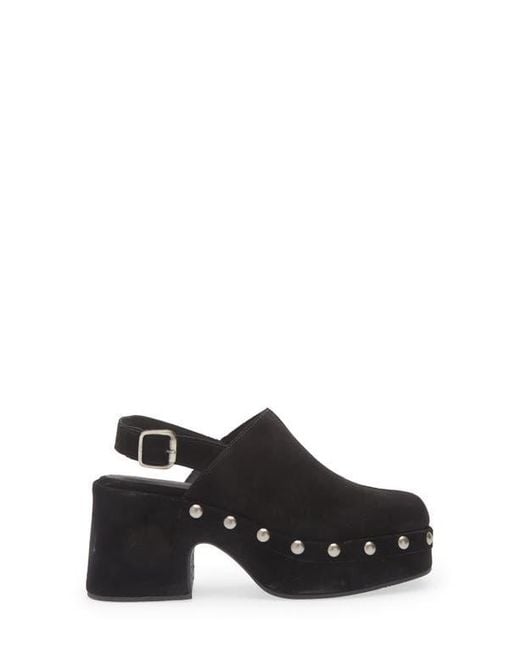Chocolat Blu Black Harley Slingback Platform Clog