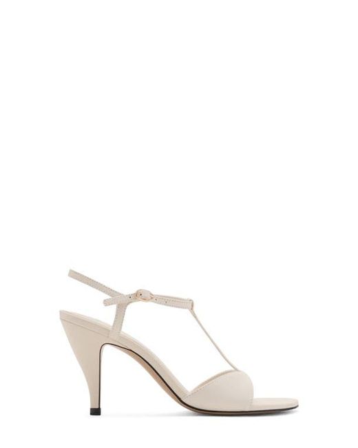 Mango White Ankle Strap Sandal