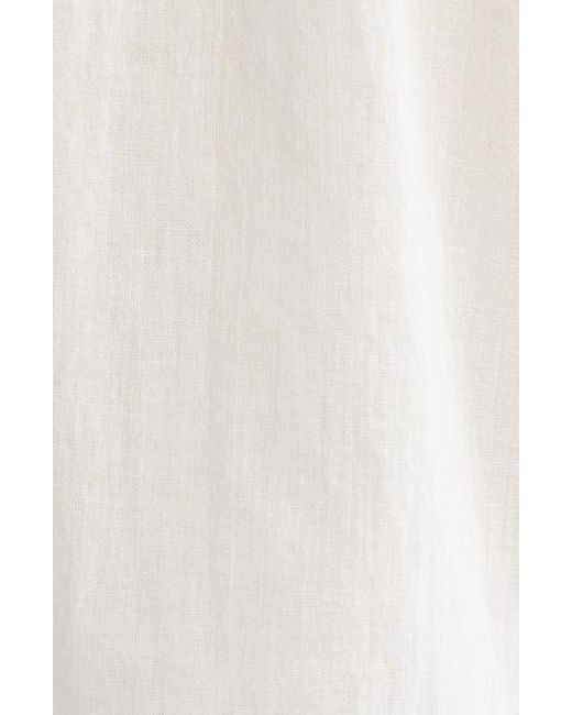 Rails White Reyna Lace Inset Cotton Peasant Top