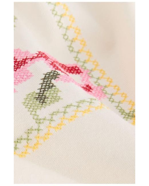 Next Natural Cross Stitch Embroidered T-Shirt