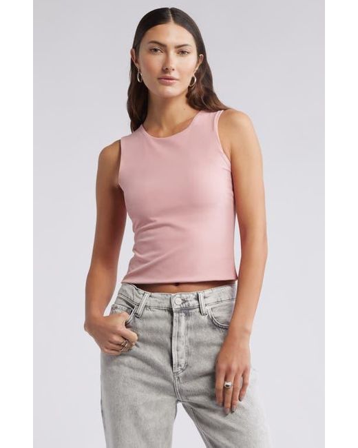 Open Edit Red Smooth Edit Crewneck Tank