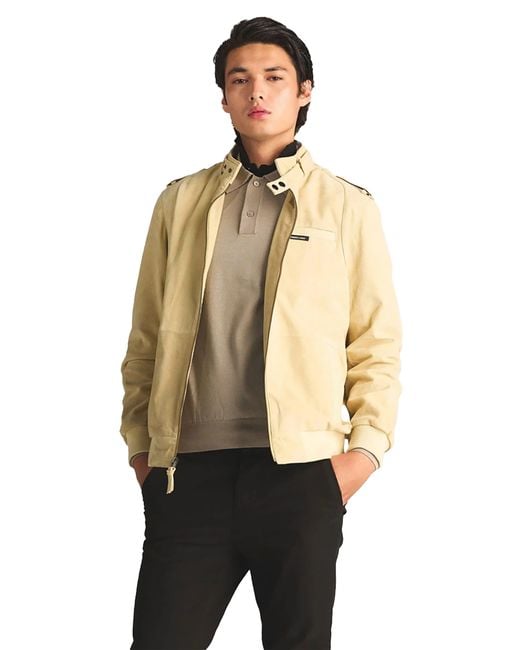 Members Only Natural Soft Suede Iconic Jacket for men