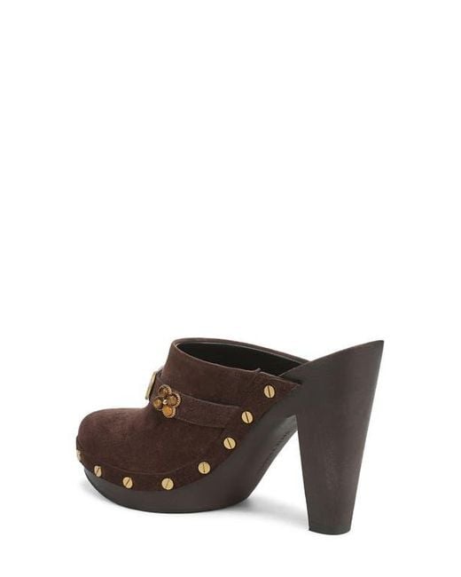 Veronica Beard Brown Giana Charms Platform Clog