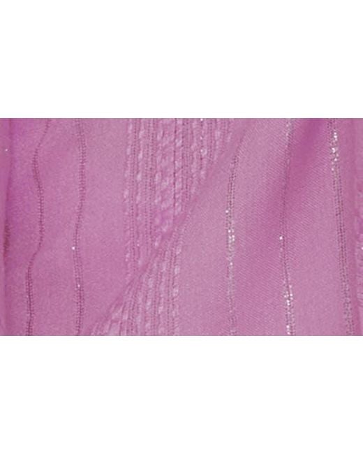 Becca Purple Radiance V-neck Long Sleeve Cover-up Tunic