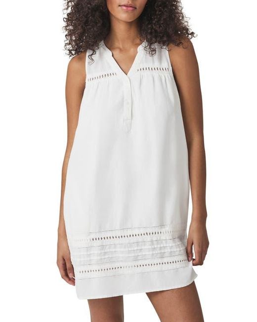 Splendid White Catalina Linen Blend Minidress