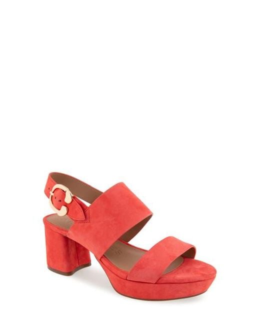 Aerosoles Red Camera Platform Sandal