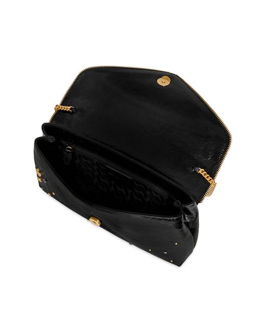 Rebecca Minkoff Black Studded Leather Clutch