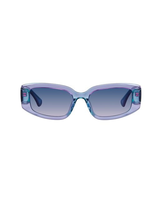 Kurt Geiger Blue 54Mm Rectangular Sunglasses