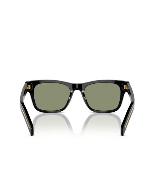 Prada Green 55mm Polarized Rectangular Sunglasses for men