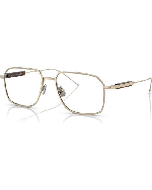 Brunello Cucinelli Metallic 54Mm Rectangle Optical Glasses for men
