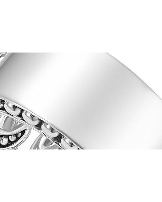 Lagos White Anthem Engravable Ring
