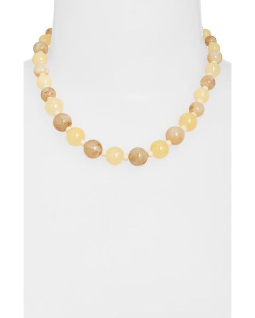 Nordstrom Metallic Graduated Beaded Necklace