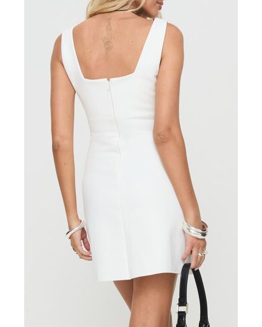 Princess Polly Bombshell Square Neck Minidress in White | Lyst Princess Polly Bombshell Square Neck Minidress in White | Lyst