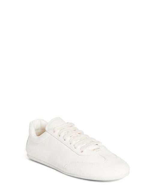 Prada White Low Top Sneaker