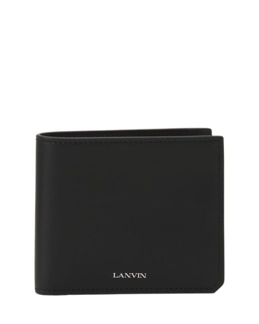 Lanvin Black Compagnon Leather Wallet for men