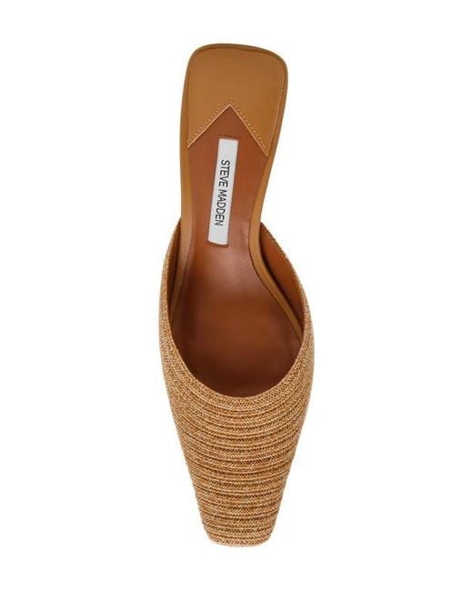 Steve Madden White Alyse Mule