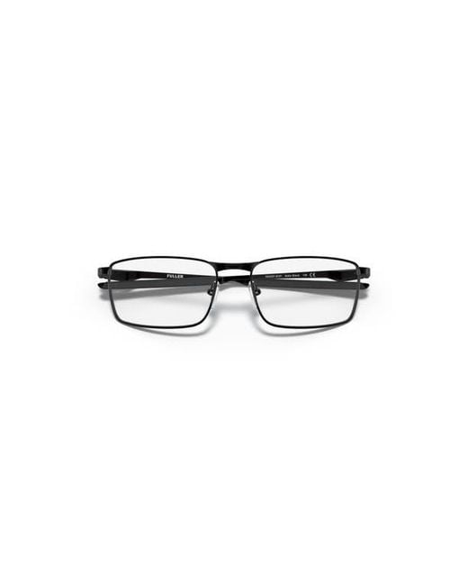 Oakley Brown 57Mm Rectangle Optical Glasses for men